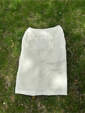 Elegant Cream Maxi Skirt - Classic Clean Lines